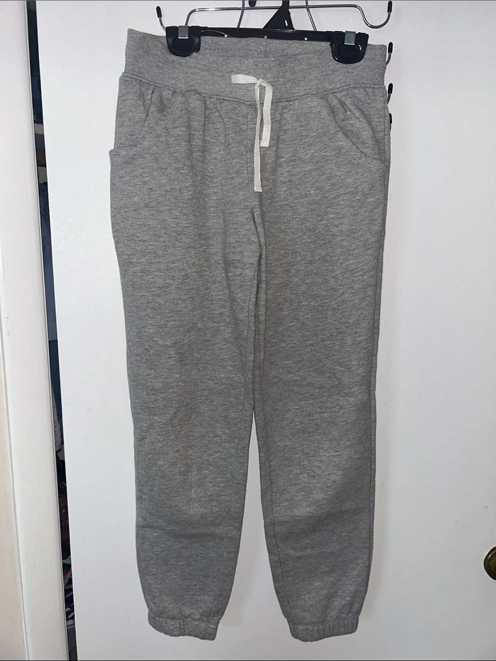 Cat & Jack Unisex Heather Gray Drawstring Cotton Jogger Sweatpants Large